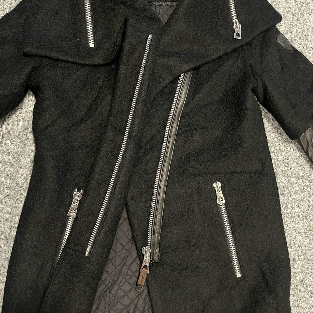 Rudsak Cece Double Faced Wool with Lamb Leather Sleeves - Picture 13 of 16
